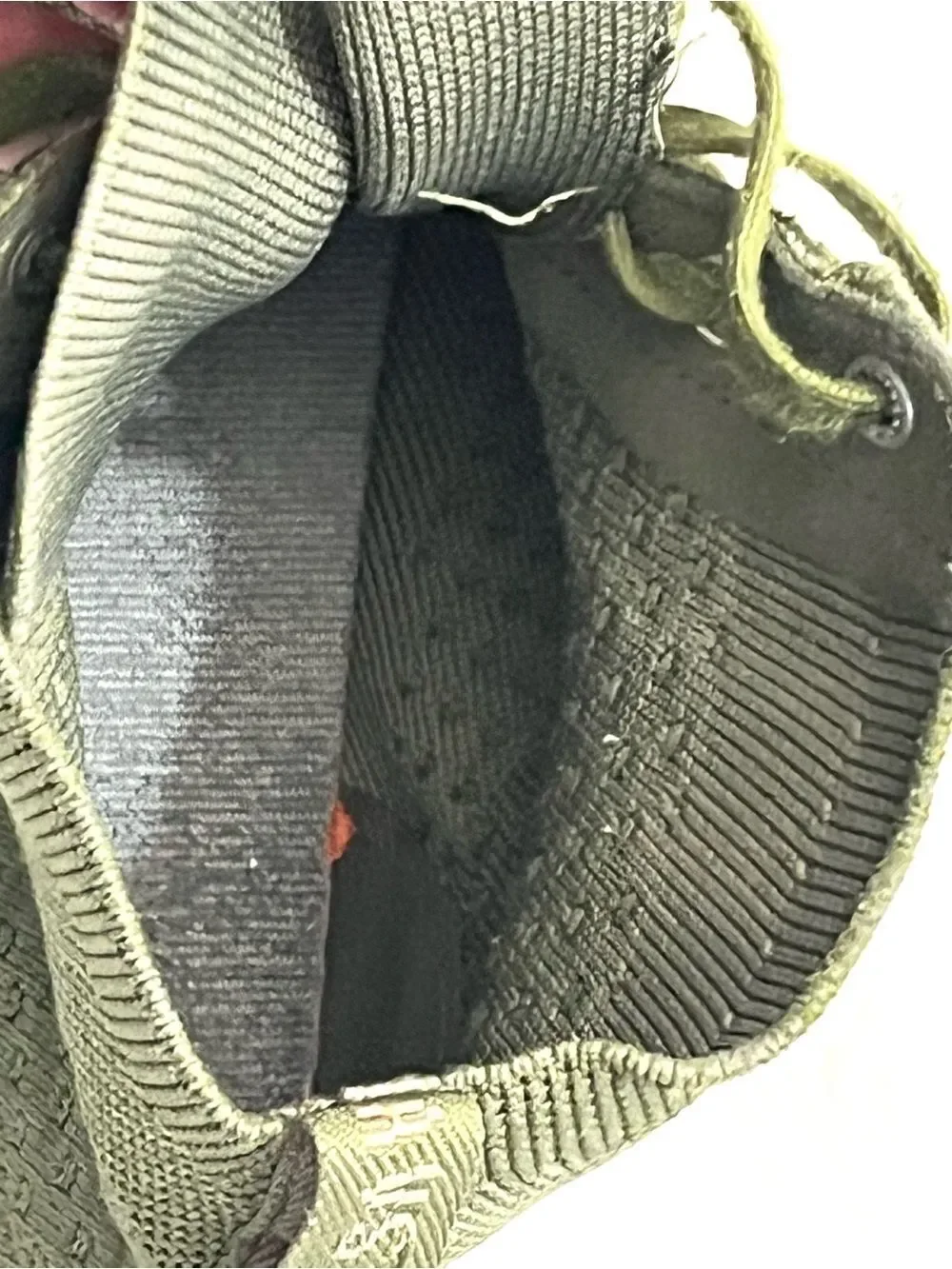 Suavs The Legacy High-Top Sneakers Recycled Knit Olive Green Slip-On Shoes